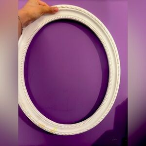 Wall decor frame milk white color